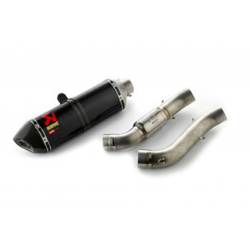 AKRAPOVIC slip-on Homologated Exhaust kit W/Racing Header - Carbon
