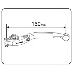Puig foldable brake lever 2.0 black selector red