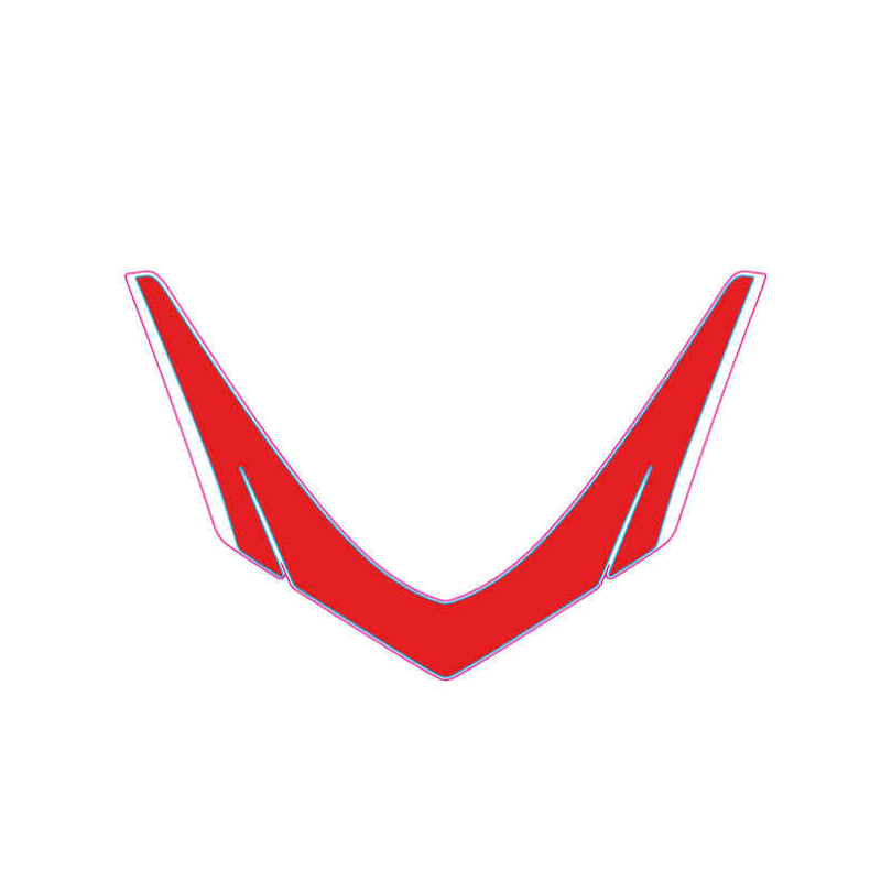 Number plate holder decal