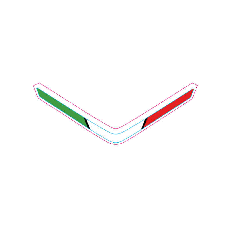 Front fairing decal ITALIA