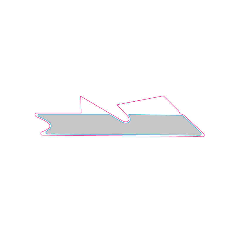 RH lower strip decal