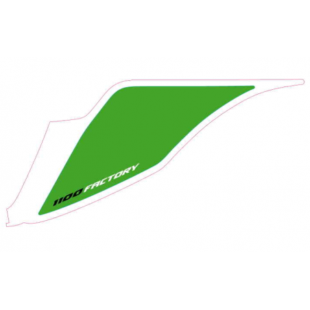 Left tail fairing number plate decal