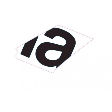 RH side fairing decal "A"