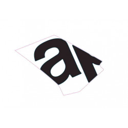 LH side fairing decal "A"