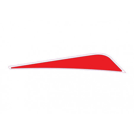RH rear fairing dec., red