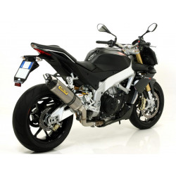 APRILIA RSV4 15/16-TUONO V4 1100 15/16 HOM. TITANIUM SILENCER WITH CARBON END CAP FOR ARROW LINK PIPE