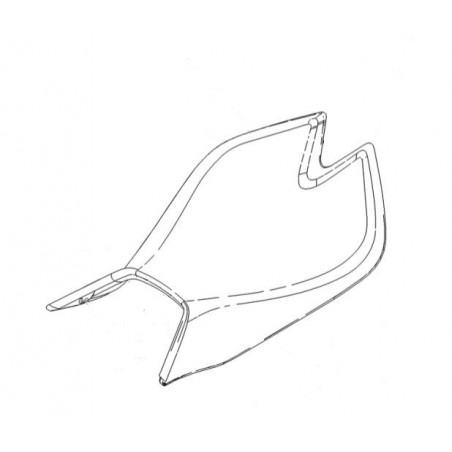 Driver saddle, black