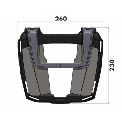 EASYRACK TOPCASECARRIER BLACK FOR APRILIA TUAREG 660 (2022-)
