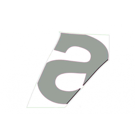 RH fairing decal "A" Colour: Aprilia Black [Black]