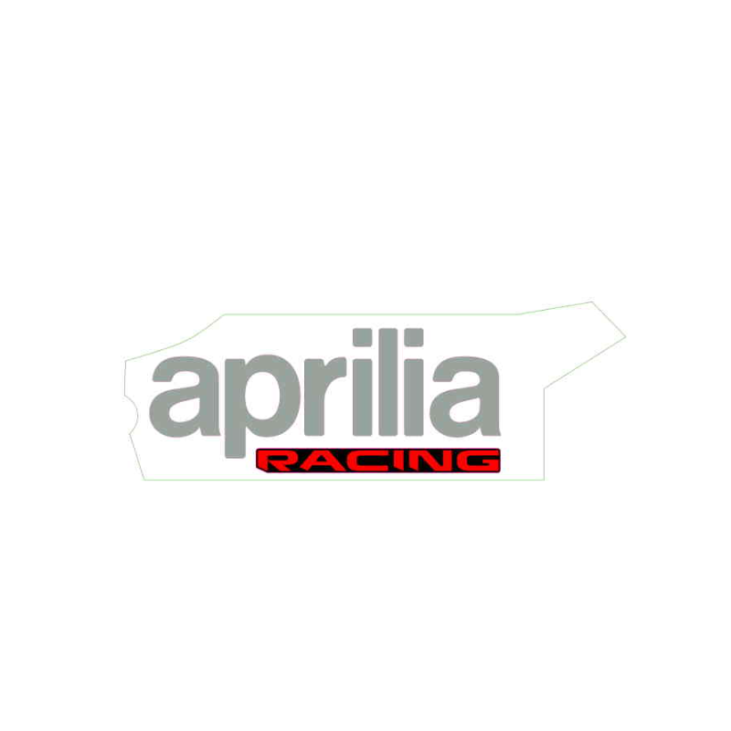 LH lower fairing decal "APRILIA RACING" Colour: Aprilia Black [Black]