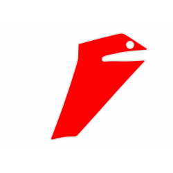 Decalco puntale carena inferiore sx Colour: Aprilia Black [Black]