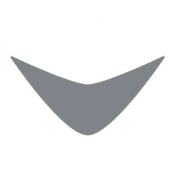 Top fairing glass licence plate number decal