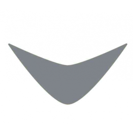 Top fairing glass licence plate number decal