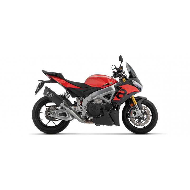 ARROW Pista titanium "Dark" silencer with stainless steel link pipe