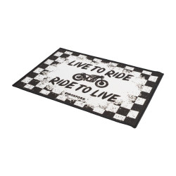 Oxford Door Mat "Live to ride"