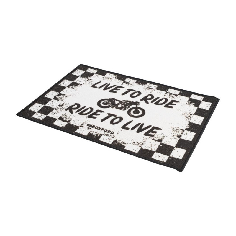 Oxford Door Mat "Live to ride"
