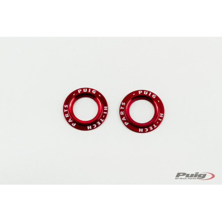 PUIG Set Aluminium rings Red for PHB19 Swing Arm Protector
