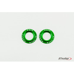 PUIG Set Aluminium rings Green for PHB19 Swing Arm Protector