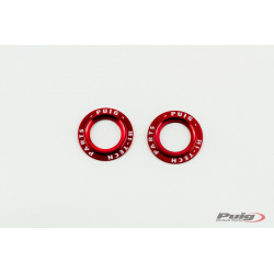 PUIG Set Aluminium rings Red for PHB19 FRONT FORK PROTECTOR