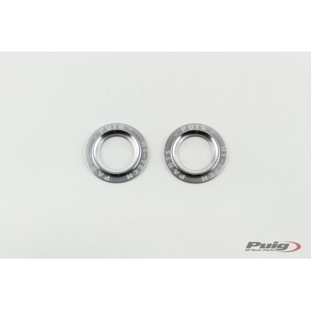 PUIG Set Aluminium rings Silver for PHB19 FRONT FORK PROTECTOR