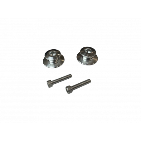 R&G M6 Elevation Paddock Stand Bobbins Silver