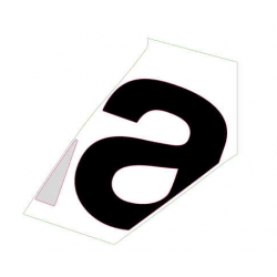 RH side fairing decal "A"