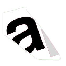 LH side fairing decal "A"