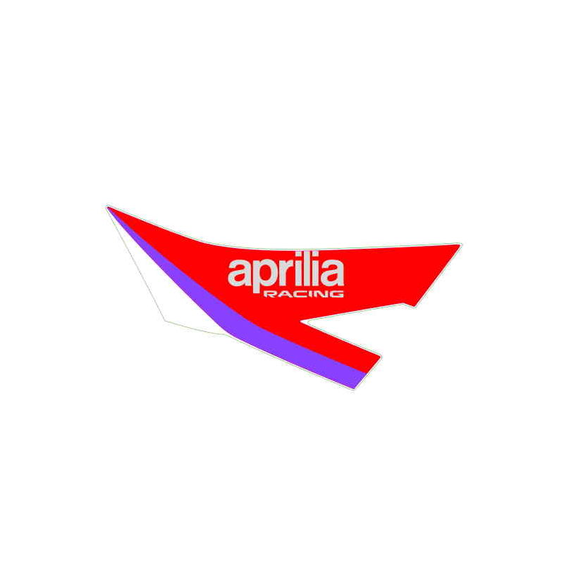 RH Fuel tank decal "aprilia racing"