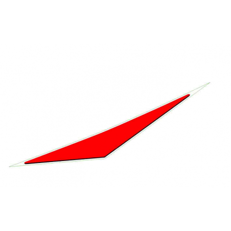 LH rear fairing decal RED