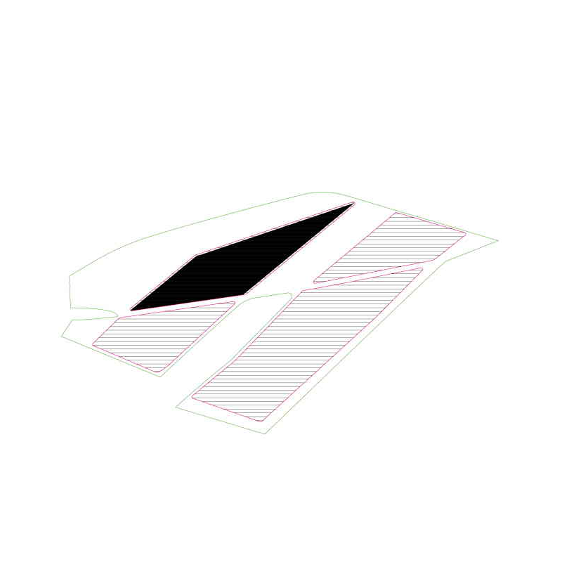 LH side fairing strip decal
