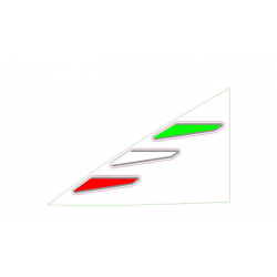 LH Front fairing decal "italia"