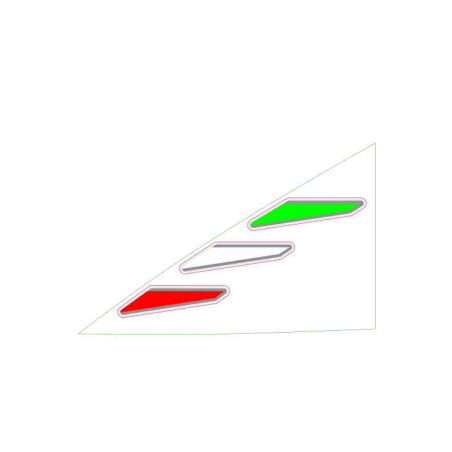 LH Front fairing decal "italia"