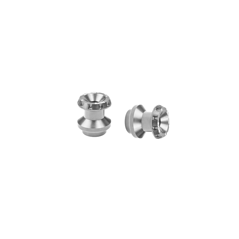 BONAMICI Aluminum swing arms spools classic 6 mm - SILVER