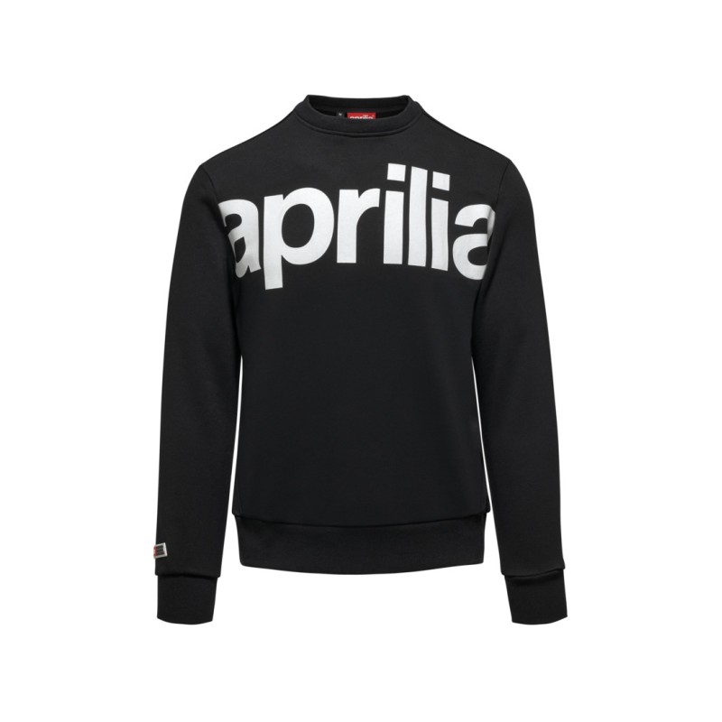 APRILIA CREWNECK SWEATSHIRT BLACK