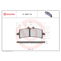 Brembo Racing brake pad front