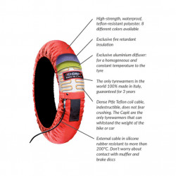 Tirewarmers Capit Suprema Spina RED M/XL