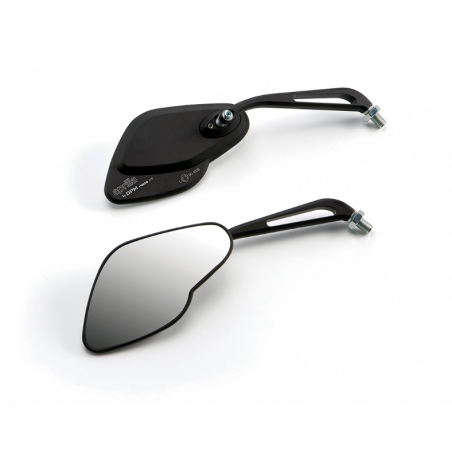 Right mirror in billet aluminium - homologated