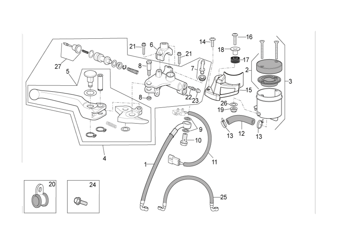 Front master cilinder