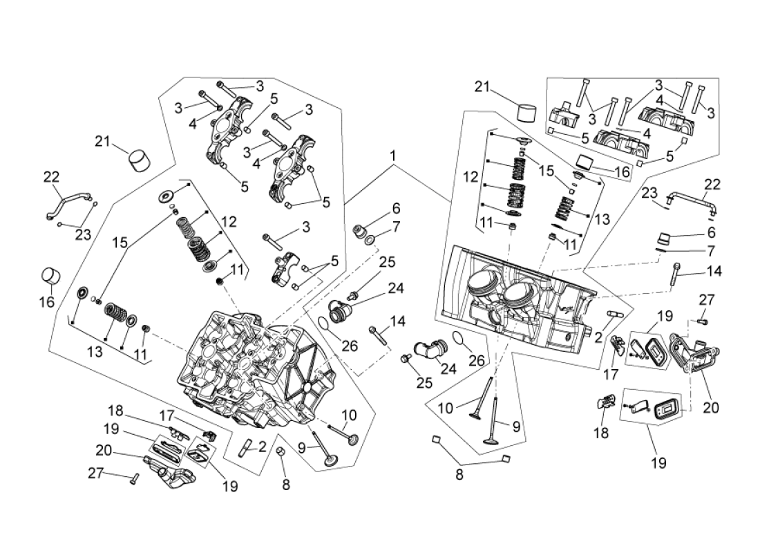 Cylinder head - valves