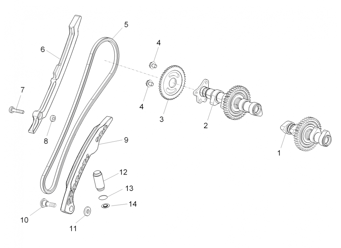 Rear cylinder timing system