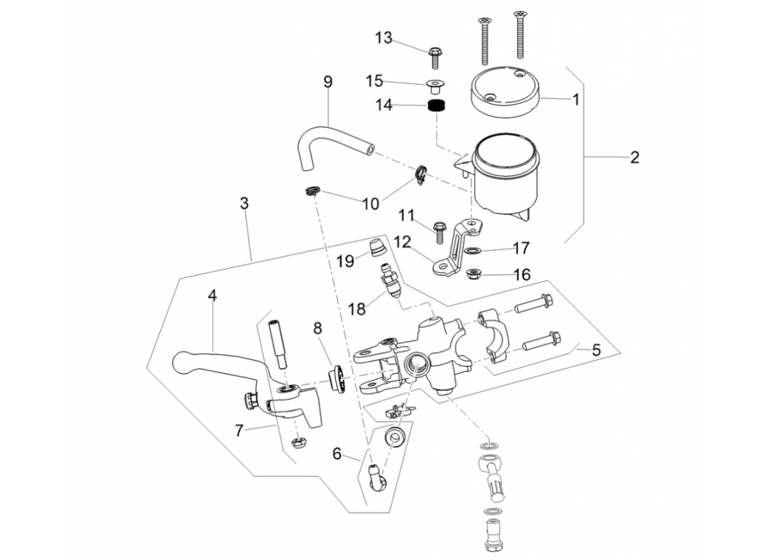 Front master cylinder
