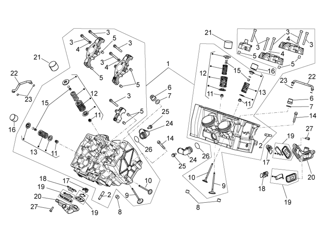 Cylinder head - valves