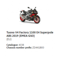 Tuono V4 Factory 1100 E4 Superpole ABS 2019 (EMEA-GSO)
