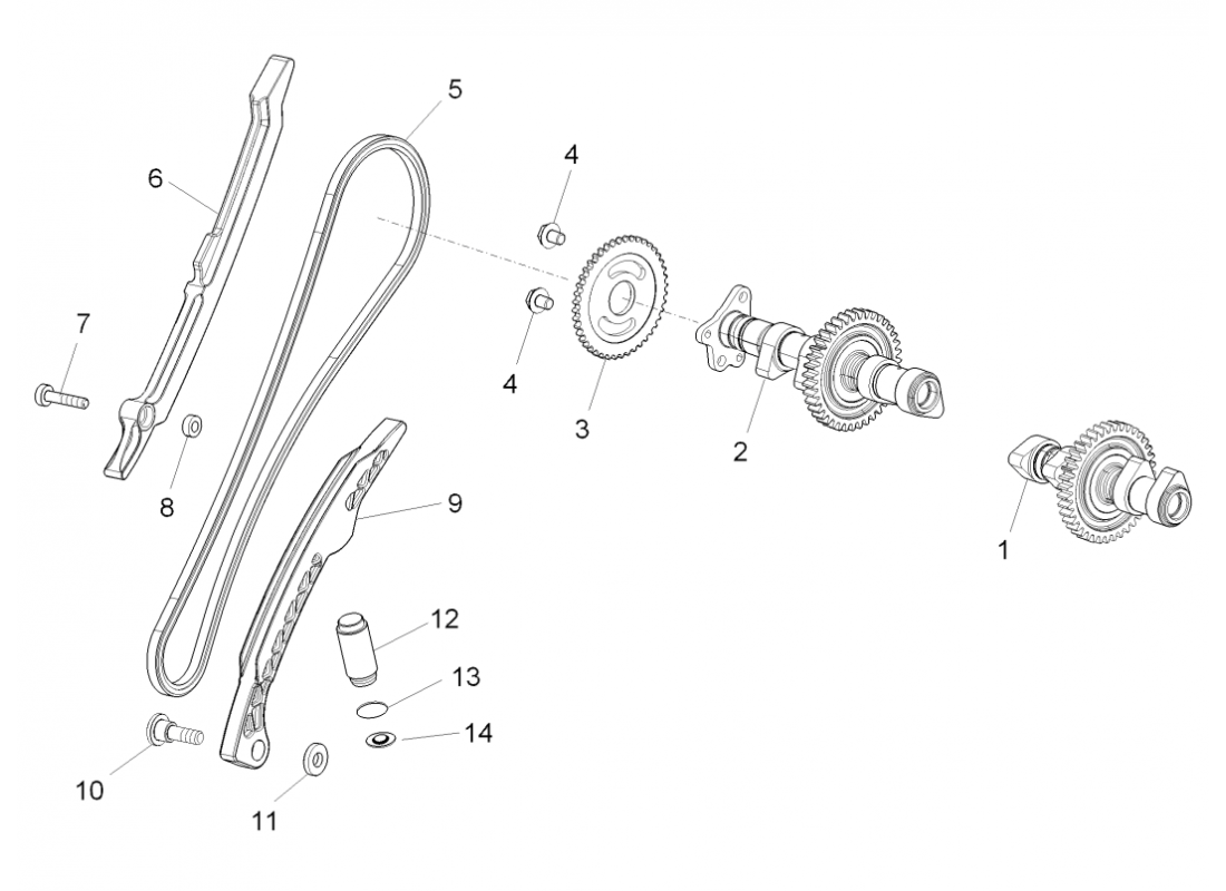 Rear cylinder timing system