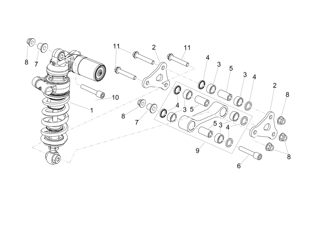Rear shock absorber
