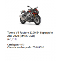 Tuono V4 Factory 1100 E4 Superpole ABS 2020 (EMEA-GSO)