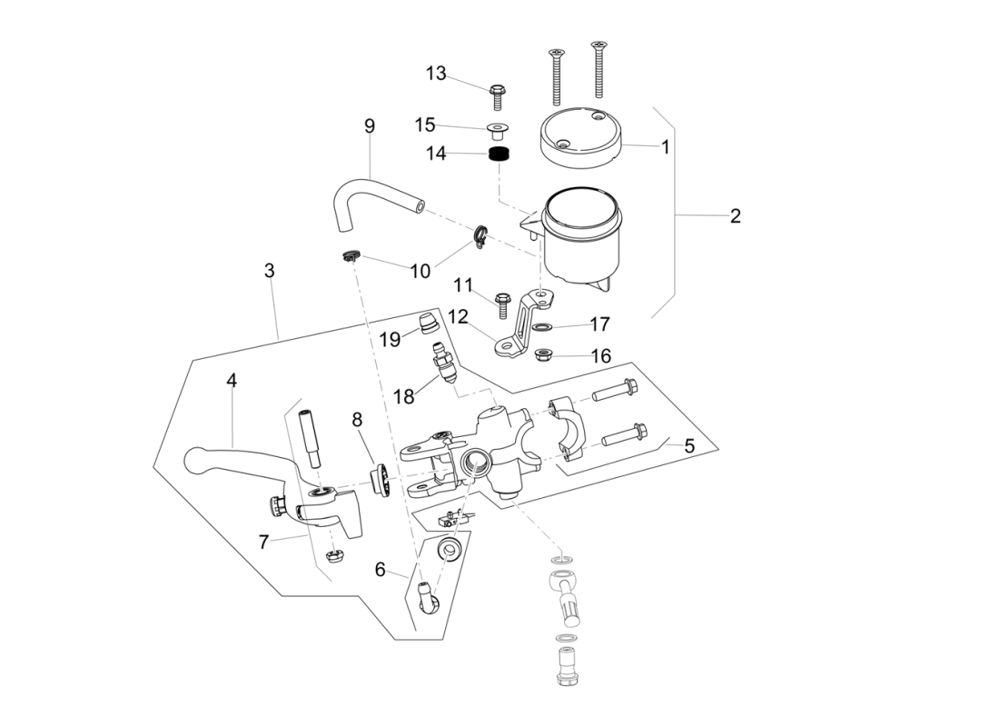 Front master cilinder