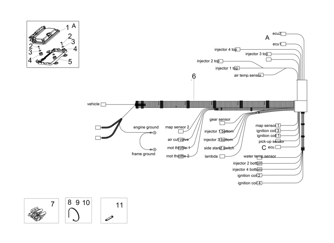Rear electrical system