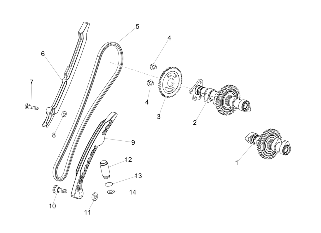 Rear cylinder timing system