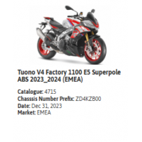 Tuono V4 Factory 1100 E5 Superpole ABS 2023_2024 (EMEA)